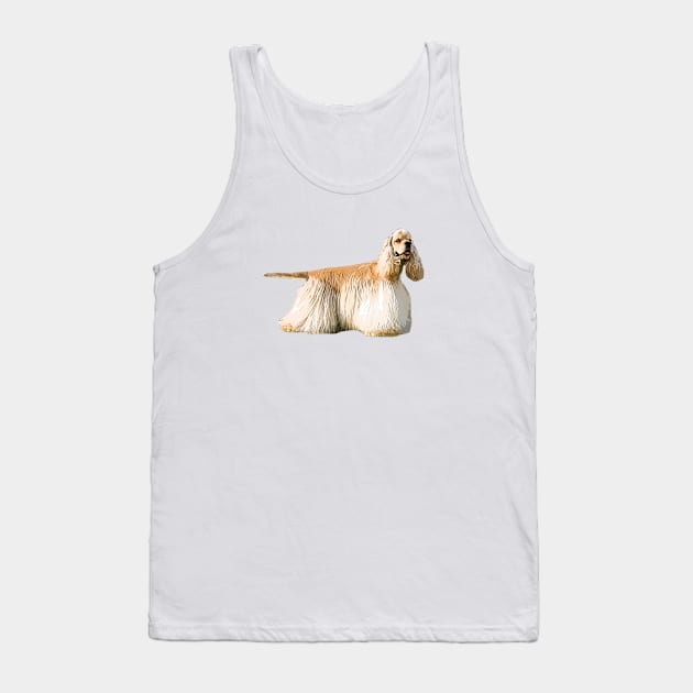 American Cocker Spaniel Golden Beauty Tank Top by ElegantCat